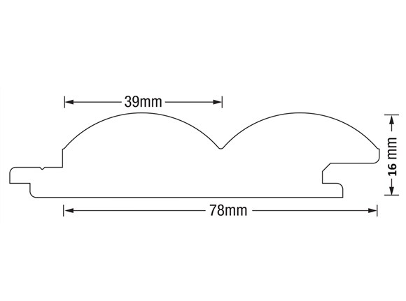 contour curved wall bead riverine gp interior american oak veneer 2700x39x16